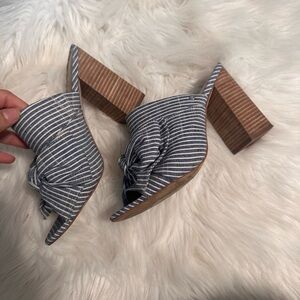 Striped Blue Sam Edelman Women's Mules size 9